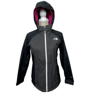 The North Face Osolita Dryvent Triclimate Jacket Hooded Girls Size L Gray Black - Picture 1 of 11