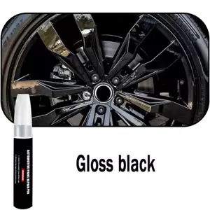 Automotive Wheel Touch-Up Pen Paint Repair Pen Gloss Black Matte Black Silver Gr - Picture 1 of 9