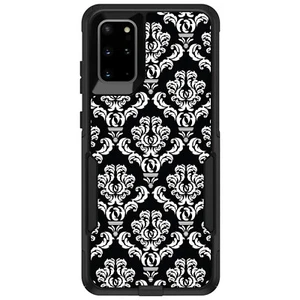 OtterBox Commuter für Galaxy S (Modell wählbar) schwarz weiß Damast Muster - Bild 1 von 14