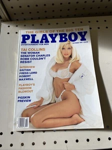 Playboy Magazine Ottobre 1991 Copertina Tai Collins Intervista Robert Maxwell - Foto 1 di 2