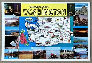 Washington State - Vintage Postcard - Picture 1 of 2