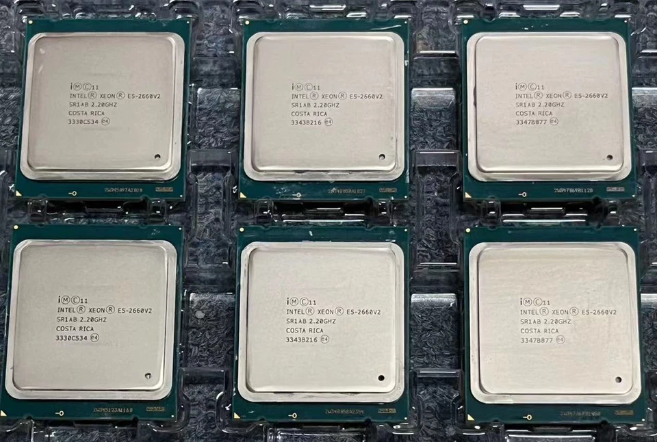 Procesador CPU Intel Xeon E5-2660 V2 10 núcleos 20 hilos 2,20 GHz 95 W 25 MB LGA-2011 Foto 1 de 1