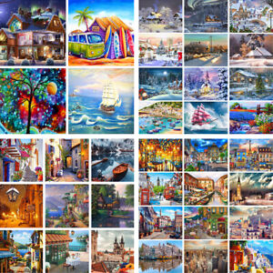 DIY Paint By Numbers Kit Digital Oil Painting Artwork Home Decor Architecture