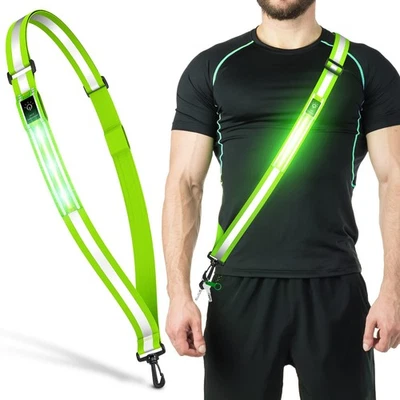 LED Reflective Belt Sash Walking Gear,Safety Lights for Walkers at Night,High... - Image 1 of 4
