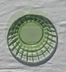 Anchor Hocking Grün Vertiefung Glas Block Optik 8 1/4 Schlicht Mitte Salatteller - Bild 1 von 10