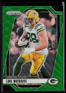 2024 Panini Prizm Prizms Green Wave #105 Luke Musgrave - Picture 1 of 2