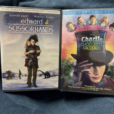 Edward Scissorhands & Charlie And The Chocolate Factory New/Sealed - Image 1 of 2