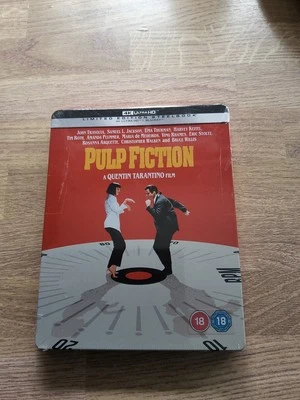 Pulp Fiction Steelbook 4K Ultra HD + Blu-Ray Limited Edition Tarantino Travolta - Image 1 of 2