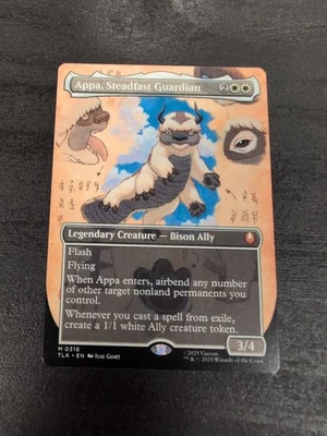 MTG NM Appa, Steadfast Guardian M 0316 Borderless Magic The Gathering Avatar - Image 1 of 2