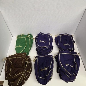 Crown Royal Kordelzugbeutel 40+, lila, grün, braun - Bild 1 von 4