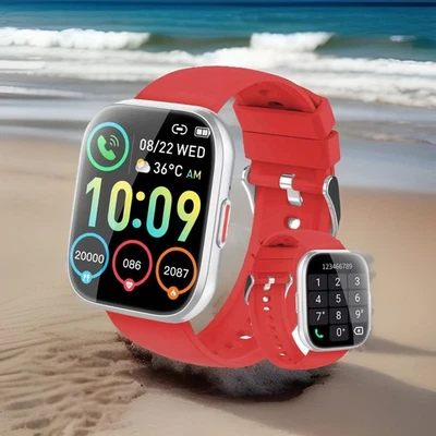 Smart Watch Fitness Tracker with Dial Calls Speaker 1.85" TFT-Touch Screen - Image 1 of 4