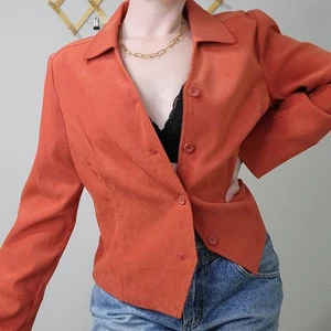 Vintage Requirements Petite Blazer rot orange Größe Petite Medium - Bild 1 von 10