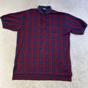 Polo by Ralph Lauren Mens Plaid Polo Pocket Shirt Short Sleeve Size M - Picture 1 of 8
