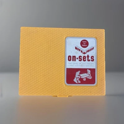 Vintage 1971 ON-SETs Word Card Game – Educational Wordplay Puzzle Complete - Image 1 of 4