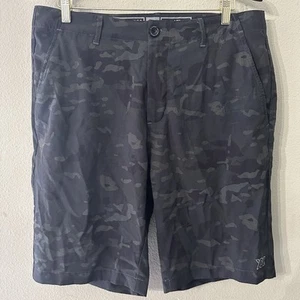 Pantaloncini elasticizzati Dixxon Flannel Co uomo verde scuro mimetico ibrido performance taglia 34 - Foto 1 di 11