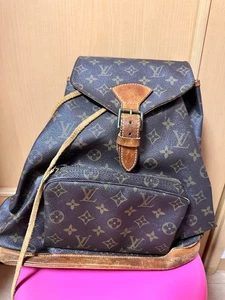 Zaino Louis Vuitton Monogram Marrone Tela Cinghie Regolabili Tasca Anteriore Usato - Foto 1 di 5