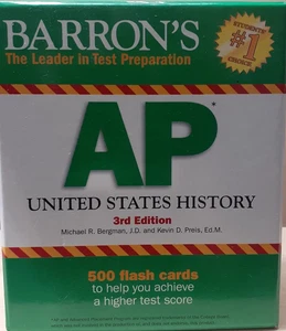 AP United States History Flash Cards Barron’s 3rd Edition – Set of 500 - Picture 1 of 1