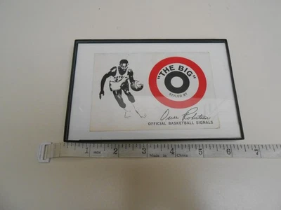 Cincinnati Royals "The Big O", Oscar Robertston 1960's Photo Card. Framed - Image 1 of 3