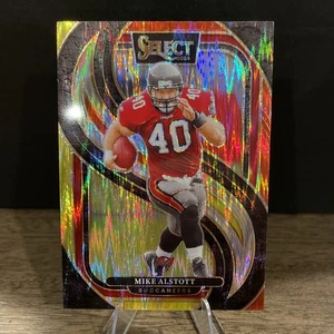 2024 Select Football Mike Alstott Premier Level Red/Yellow Shock Prizm #183 - Picture 1 of 2