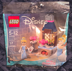 LEGO Disney Princess Cinderella's Kitchen 30551 Polybag 37 pcs 2017 COMPLETE