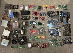 Steckkarten Netzteile Kühler Mainboards Computer PC Schrott DEFEKT #1 - Bild 1 von 3