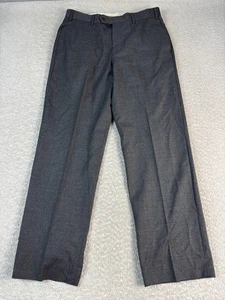 Pantalones Brooks Brothers Para Hombre 34x30 Gris 100% Lana Loro Piana Tela Vestido Pantalones - Imagen 1 de 9