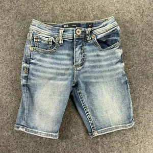 BKE Conner Denim abgeschnittene Shorts Größe 10 abgenutzt blaue Waschung Jungen Kinder - Bild 1 von 7