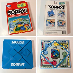 Vintage Sorry Travel Mini Version Board Game 1994 Parker Brothers, Road Trip Toy - Picture 1 of 14