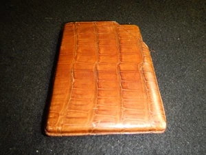 Mid Centruy hand tooled leather wallet interior wallet w card holder embossed - Picture 1 of 10