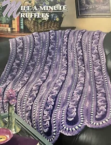CROCHET Annie’s Afghan Quilt Club ~ “Mike A Minute Ruffles” ~ PATTERN ~ - Picture 1 of 2