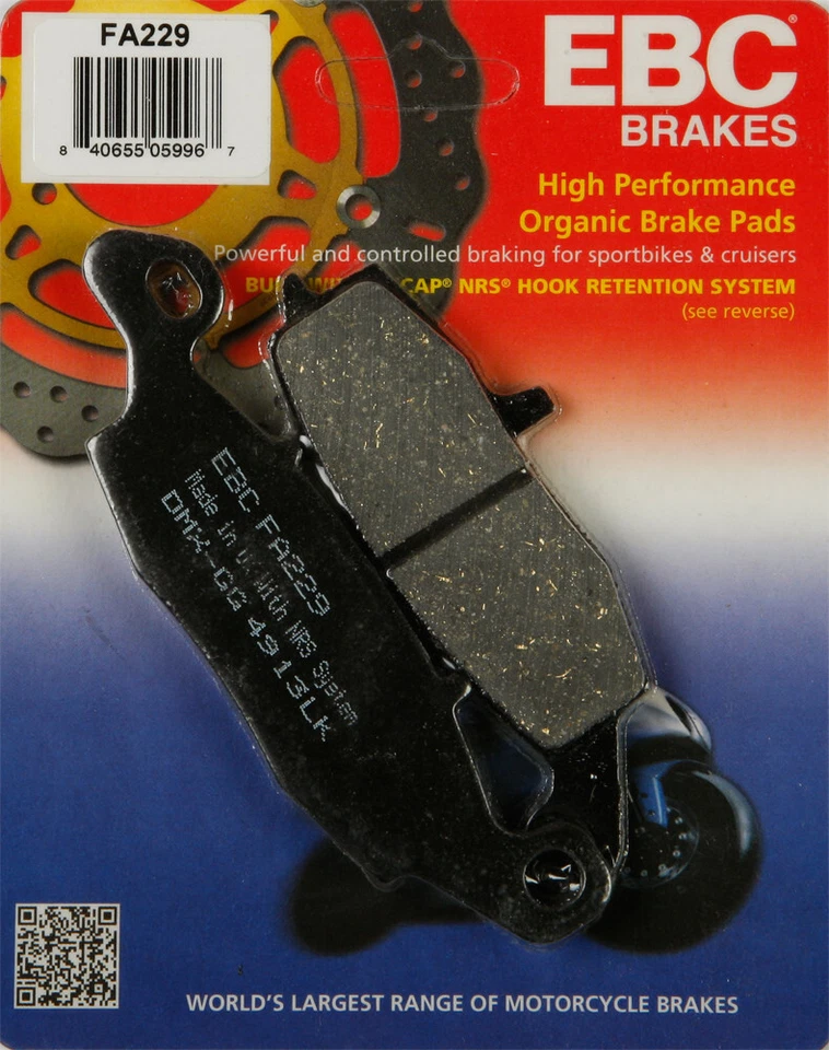 EBC 2006-2016 VN900D Vulcan 900 Classic LT Kawasaki BRAKE PADS FA229 - Image 1 of 1