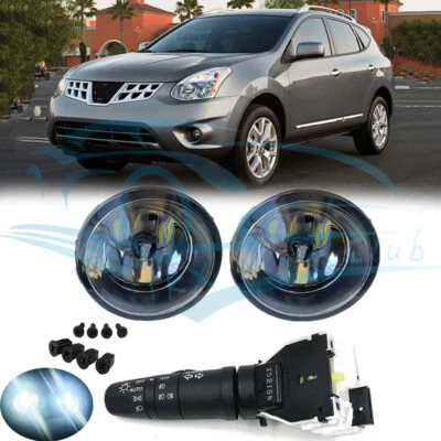 Headlight Turn Signal Switch & LED Fog Lamp Set u For Nissan ROGUE 2011-2015 — 第 1/4 张图片