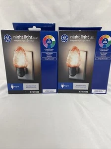 2 Himalayan Salt Natural Crystal Look Integrated Night Light Fixture 9 Colors - Picture 1 of 1