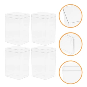 4pcs Doll Display Box Clear Action Figure Storage Holder for Miniatures - Picture 1 of 12