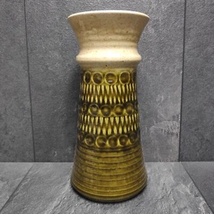 Bay Keramik 76 25 Vase W.Germany Vintage Retro Relief Grün Beige Ca. 25cm Groß - Picture 1 of 6