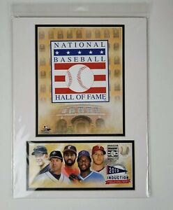 Matted Art National Baseball Hall of Fame Induction 2019 MLB Baines,Mussina NEW