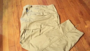 Military Style Men's Tactical Pants, Ripstop Cargo Pants, Khaki 6 Pockets - Picture 1 of 5