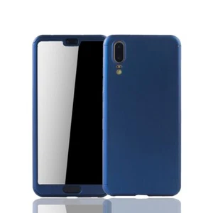 Ochrona Etui na telefon komórkowy do Huawei P20 Full Case Cover Ochrona wyświetlacza Etui 360 Niebieskie - Zdjęcie 1 z 4