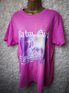 PrettyLittleThing Small / 8 UK Womens Trendy Pink "Baby Girl" Shirt - Picture 1 of 3