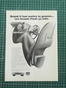 865 belle PUBLICITE ANCIENNE circa 1970 Uniroyal - grands pieds - Imagen 1 de 1