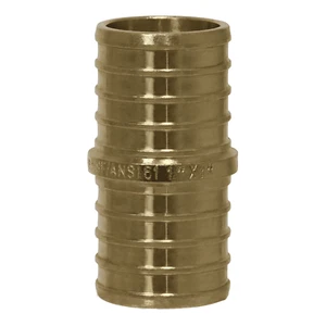 1 Pc XFITTING Pex Coupling, 1" x 1", Pex B Crimp, Straight Coupling, Brass - Picture 1 of 8