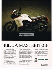 1987 Cagiva Alazzurra 650 SS Motorcycle Vintage Ad 