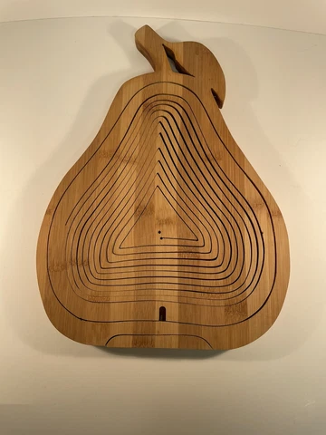 wooden pear shaped trivet/folding basket Cover
