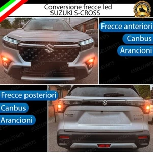 CONVERSIONE FRECCE LED SUZUKI S-CROSS ANTERIORE POSTERIORE CANBUS ARANCIONE - Foto 1 di 5