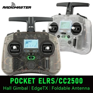 RADIOMASTER Pocket Hall Gimbal Transmitter ELRS/CC2500 Remote Control for RC FPV - Picture 1 of 36