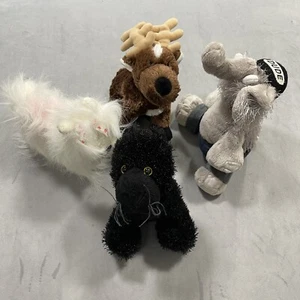 Webkinz Lot of 4 Reindeer White/Pink Yorkie Elephant Black Panther  No Code - Picture 1 of 12