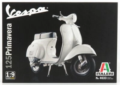 MODELLINO STATICO ITALERI PIAGGIO VESPA 125 PRIMAVERA 1972 BIANCO SCALA 1/9 - Immagine 1 di 3