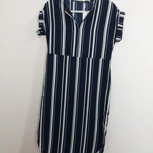 ¡¡NUEVO CON ETIQUETAS!! Aachoae - Vestido para mujer azul marino y blanco a rayas talla pequeña S ¡NUEVO! - Imagen 1 de 8