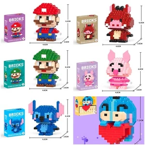 Micro building blocks Cartoon Characters For Kids Gift Favour (6 Packs) - Picture 1 of 7