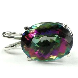 925 Sterling Silver Pendant, Mystic Fire Topaz, SP006 - Picture 1 of 5